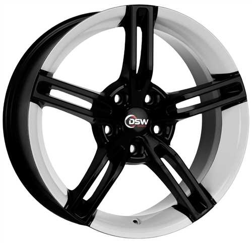 5X98 7.5X17 RC-1186 ET35 58.1 BLACK/WHITE 1